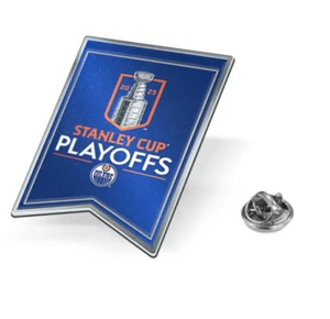 NHL 2025 Stanley Cup Playoffs Edmonton Oilers Banner Lapel Pin - Picture 1 of 1