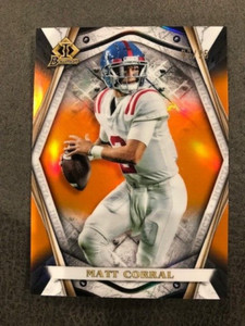 MATT CORRAL 2022 Bowman University Invicta # 2/25 ORANGE REFRACTOR 2=Jersey #!