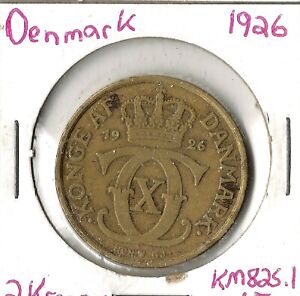 Coin Denmark 2 Kroner 1926 Km825.1, combined shipping