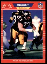 1989 Pro Set. Craig Wolfley A Football Cards #476