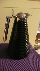 Vtg Alfi Germany 1 Liter Achat Black Coffee Thermos Tassilo V. Grolman design - Picture 1 of 20