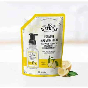 ( pack of 6) J.R. Watkins Foaming Hand Soap, Lemon Refill Citrus Scent 28 fl oz - Picture 1 of 6