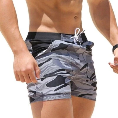 HERREN Schwimm Kurze Hosen Badeshorts Badehose Sport Jogging Training Badehose - Bild 1 von 4