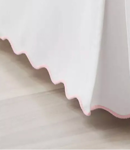 Serena & Lily Wave Bedskirt NWT Cal King Seashell Pink Retail $248