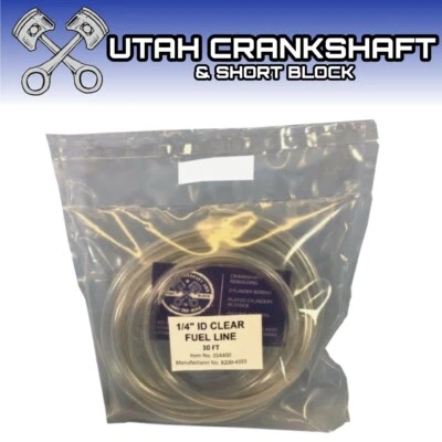 NUEVA LÍNEA DE COMBUSTIBLE TRANSPARENTE CON ID 1/4" PRECORTADO A 10 FT POLARIS HONDA KAWASAKI YAMAHA Foto 1 de 4