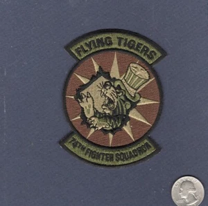 74th FS Fliegende Tiger USAF A-10 Thunderbolt 4 " Dezent Geschwader Aufnäher - Picture 1 of 1