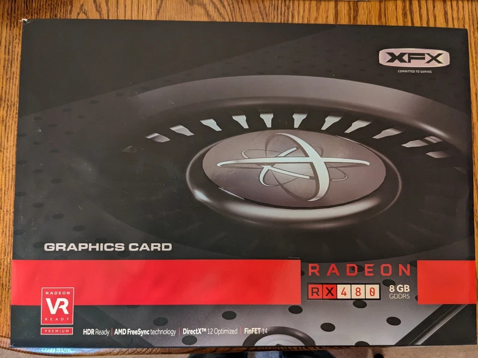 XFX AMD Radeon RX 480 8GB GDDR5 PCIe Graphics Card -w/Backplate || Box Included - Image 1 of 4