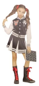 Fun World Girls XL 14 to 16 Varsity Scream Team Ghost Face Halloween Costume - Picture 1 of 9