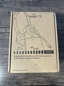 Casque stéréo sans fil Jabra Engage 75 9559-583-125 NEUF boîte ouverte - Photo 1/3