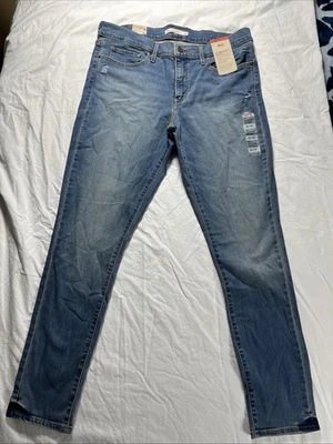 Levi's 311 формирования узкие джинсы женщин 32 x 30 искусственно состаренный Lt стирка джинсовой ткани с Ярлыками - Изображение 1 из 4