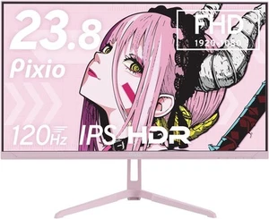 Pixio PX246 Wave Pastel Pink 23.8" FHD 120Hz IPS Gaming Monitor HDMI VGA Japan - Picture 1 of 9