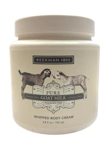 BEEKMAN 1802 CREMA CORPORAL BATIDA LECHE DE CABRA PURA 24 fl. oz. SIN FRAGANCIA - Imagen 1 de 2