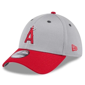 Men's New Era Gray/Red Los Angeles Angels 2025 Batting Practice 39THIRTY Flex - Picture 1 of 6