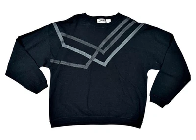 Suéter de cuero negro para hombre talla L motociclista rockero punk ropa de calle MOTO DE COLECCIÓN AÑOS 80 Foto 1 de 4