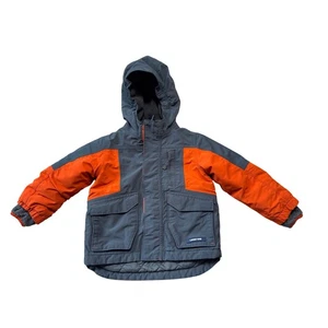 Abrigo/Chaqueta de Invierno LAND'S END BOYS; TALLA 3T; GRIS Y NARANJA - Imagen 1 de 15