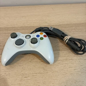Mando Xbox 360 Blanco Cableado OEM - PROBADO con Cable Rompible - Imagen 1 de 6
