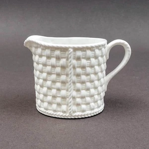 Tiffany & Co. Ireland "Tiffany Weave" Weiß Porzellan Milchkännchen Kanne 1994 - Bild 1 von 7