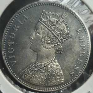 Found In North Bengal River Key Date British India Victoria Silver Rupee 1881 S1 - Picture 1 of 3
