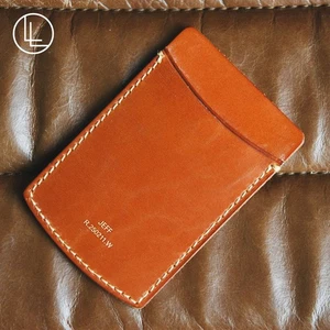 JEFF Bridle Leather Card Wallet – Tan - Bild 1 von 4