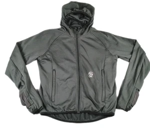 Loki Gear All In One Tech Hoodie Herren Medium grau durchgehender Reißverschluss gesticktes Logo  - Bild 1 von 12