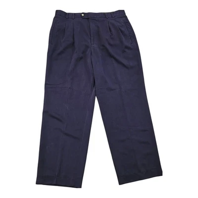 Pantalones de golf para hombre Cutter & Buck Auburn Tigers 36x30 plisados sarga azul marino Foto 1 de 2