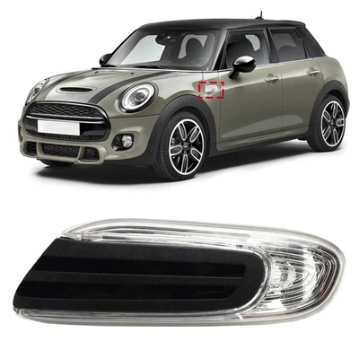 Direction Additional Turn Indicator Lamp White Left For BMW Mini F55 F56 F57 - Image 1 of 4