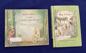 2 Children's Books by Charlotte Zolotow Mr Rabbit '62 / May I Visit '76 AS IS - Picture 1 of 22