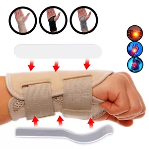 Fortemotus Wrist Hand Brace Support Carpal Tunnel Sprain Arthritis Splint Relief - Picture 1 of 15