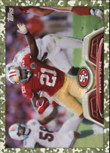 2013 Topps Camo San Francisco 49ers Football Card #260 Frank Gore/399