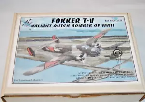 EXTREMELY RARE, AV USK, Fokker T-V, Valiant Dutch Bomber, 1:72 Scale, Model, USA - Picture 1 of 4