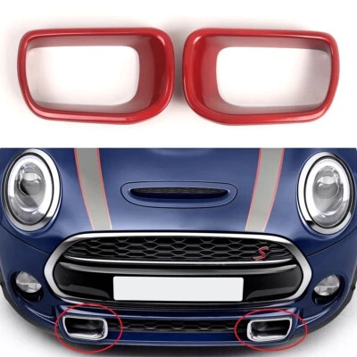 2X Cubierta de conducto de aire de freno de parachoques delantero de coche para MINI Cooper S F55 F56 F57 2014-2021 Foto 1 de 4