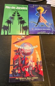 2014 PAN AM PROMO CARD CARTOLINA SET DI 3 RIO DE JANEIRO CARAIBI ROUND WORLD - Foto 1 di 1