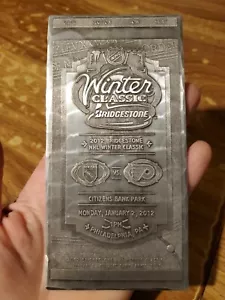 2011-2012 NHL Winter Classic NY Rangers Philadelphia Flyers Metal Ticket - Bild 1 von 3