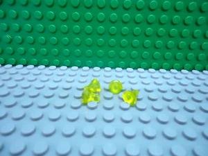 Lego 4 Trans Yellow 1x1 Gem Jewel 24 facet NEW - Picture 1 of 1