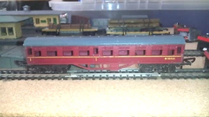 Lone Star 000/N Spur Treble-o-Electric Maroon Mainline Coach wie Fotos - Bild 1 von 2