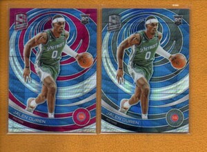 Jalen Duren 2022-23 Panini Spectra Rookie Asia & Asia Red Prizm RC #163 Lot 2