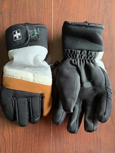 Swiss Tech Kids Winter Snow Ski Gloves Size L-XL Black Brown Gray White - Picture 1 of 7
