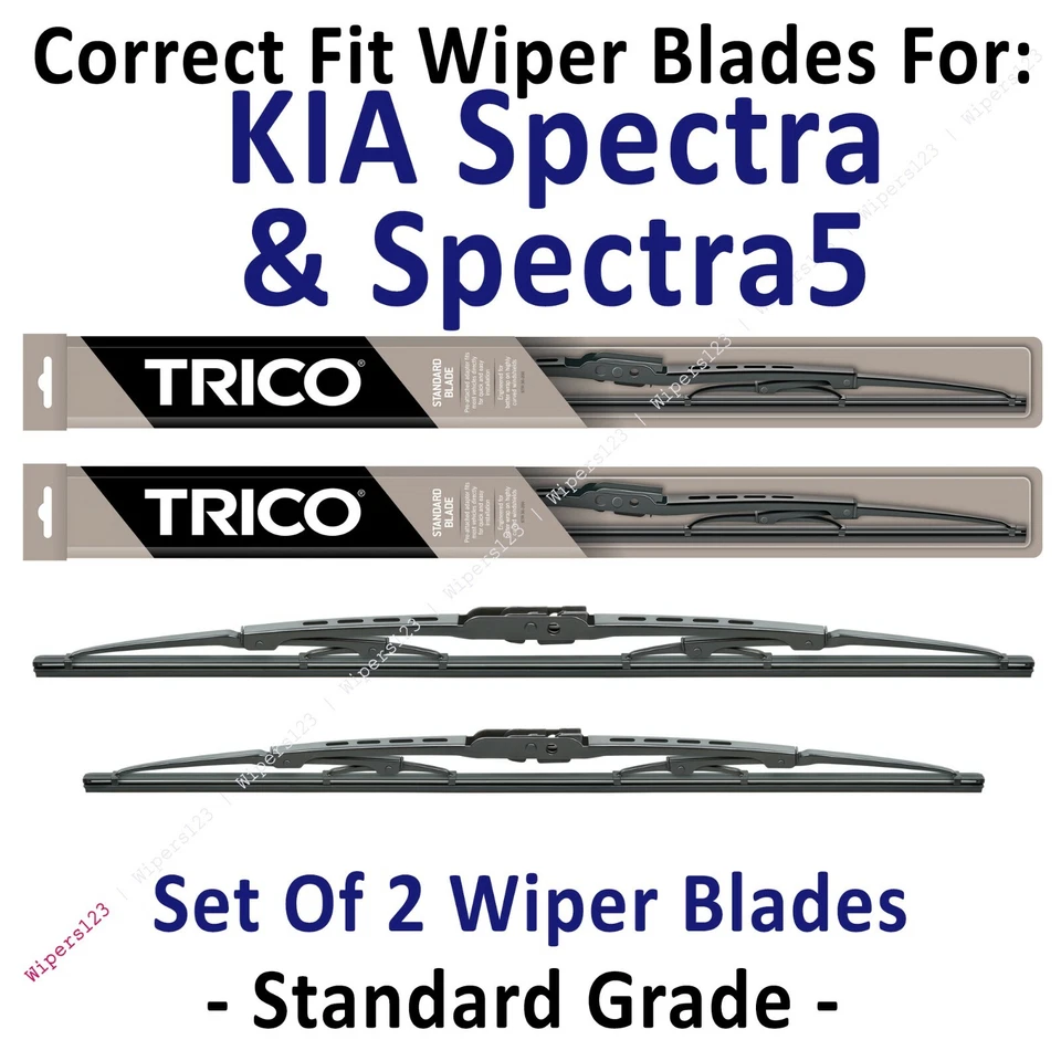 Paquete de 2 escobillas limpiaparabrisas estándar - aptas para Kia Spectra 2000-2004 - 30210/190 Foto 1 de 1