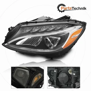For Mercedes Benz C Class W205 2015-2018 C300 LED Headlight Left Driver Side LH - Picture 1 of 11