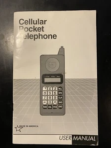 Téléphone portable de poche vintage 1993 manuel d'utilisation téléphone portable rare - Photo 1 sur 7