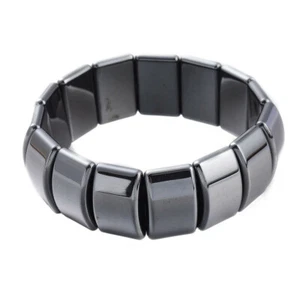 Non-Magnetic Hematite Bracelet Pain Relief Energy Powerful Elastic G3 - Picture 1 of 2