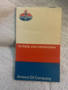 1975-76 Vintage AMOCO American Oil Company kleiner leerer Notizblock! - Bild 1 von 4