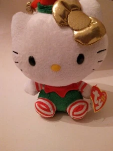 TY BEANIE BABIES HELLO KITTY CHRISTMAS OUTFIT NEW WITH TAGS - Picture 1 of 3