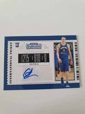 Alen Smailagic RC Auto - NBA card - Panini Contenders International Ticket 2019 - Image 1 of 2