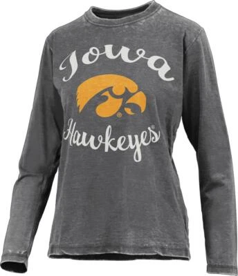 Camiseta para mujer University of Iowa Hawkeyes manga larga vintage LS Foto 1 de 4