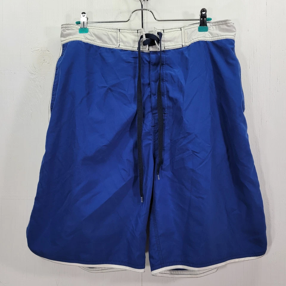 Baús de natação masculinos The Original Arizona Jean Company grandes azul/branco - Imagem 1 de 4