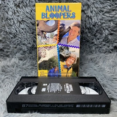Animal Bloopers Jack Hanna VHS Tape 1994 Animal Nature Documentary Educational - Image 1 of 4