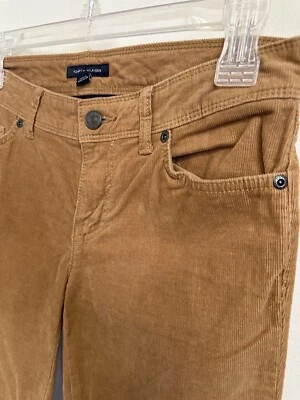 Tommy Hilfiger Mujer Talla S Pana Pantalones Marrón Clásico Pierna Recta *ver Medidas Foto 1 de 4