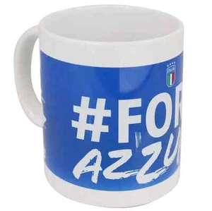 Italia F.I.G.C  Tazza Ceramica "FORZA AZZURRI"  Prodotto Ufficiale Idea Regalo - Picture 1 of 1