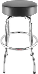 29" H Iron Backless Swivel Bar Stool Holds up to 300 Lbs Shop Stool with Black - Picture 1 of 11